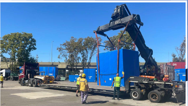 Heavy load transport for an energy project